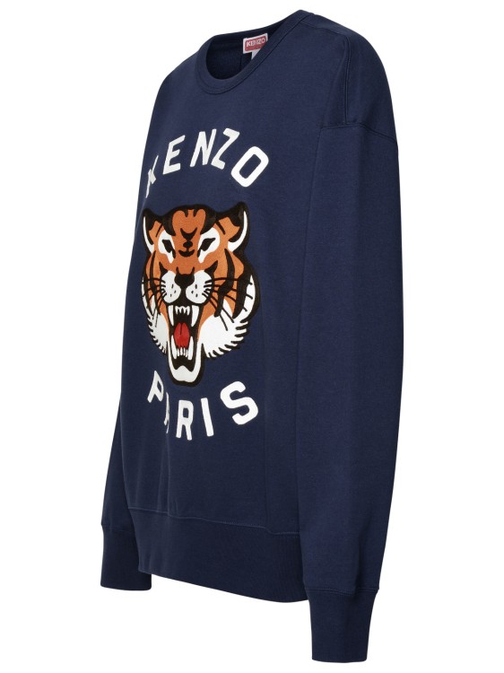 Shop Kenzo Lucky Tiger Sweatshirt In Blue