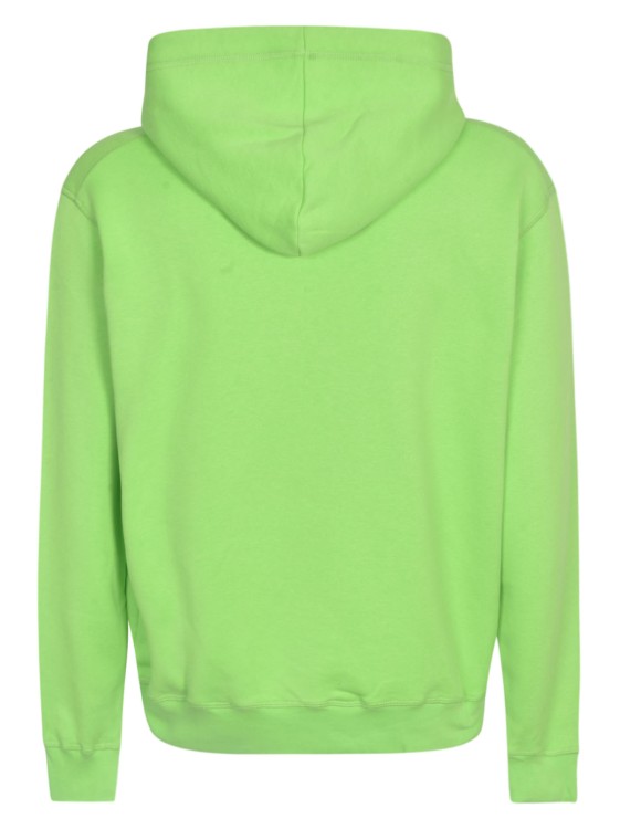Shop Dsquared2 Icon-print Cotton Hoodie In Green