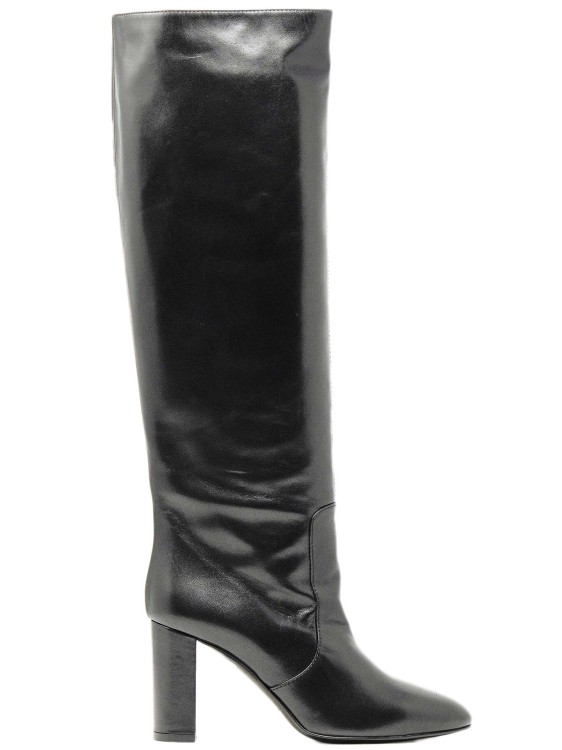 Via Roma 15 85mm Black Leather Ankle Boots