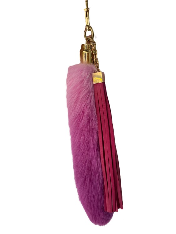 Pre-owned Louis Vuitton Pink Fox Fur Charm