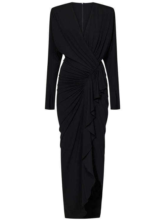 Shop Alexandre Vauthier Long Black Dress