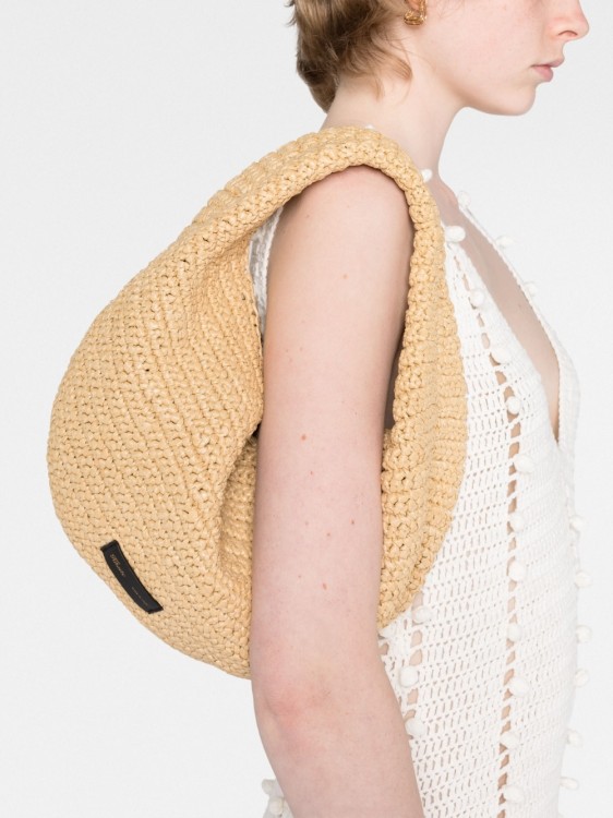 Shop Khaite Medium Olivia Shoulder Bag In Neutrals