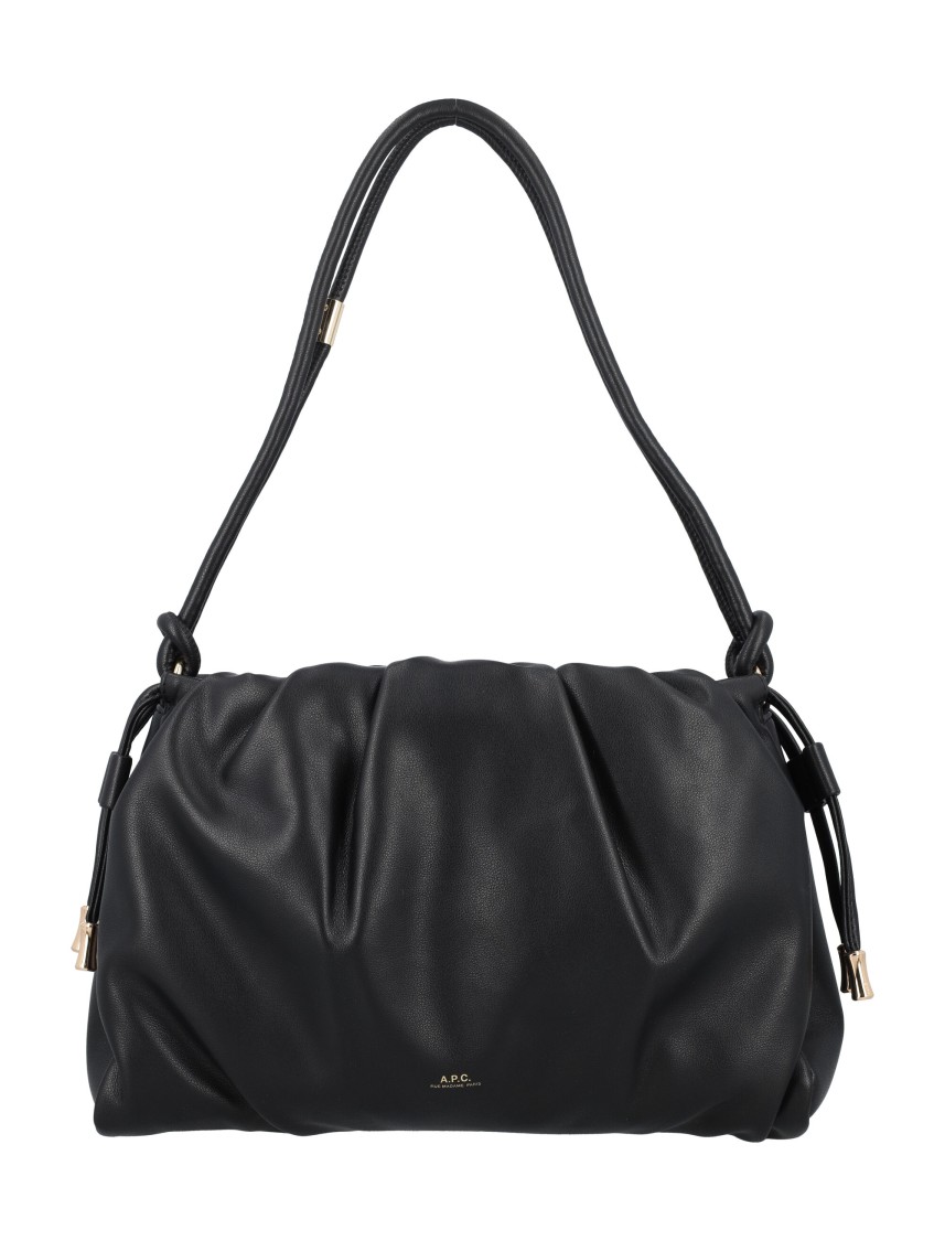 Apc A.p.c. Sac Ninon Mini Bags Recycled Material With Leather Effect In Black
