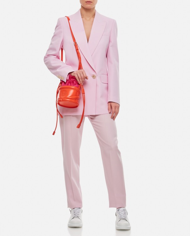 Alexander Mcqueen Veste De Tailleur En Laine In Neutrals