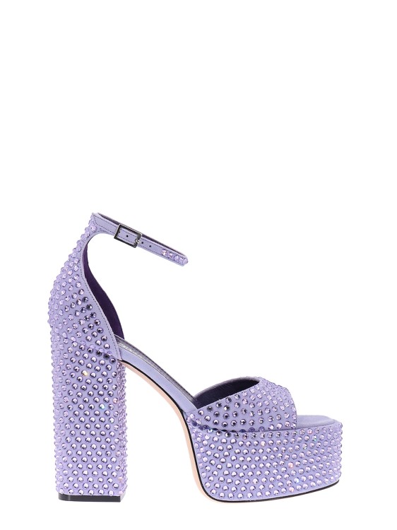 Shop Paris Texas Suede Sandals In Purple