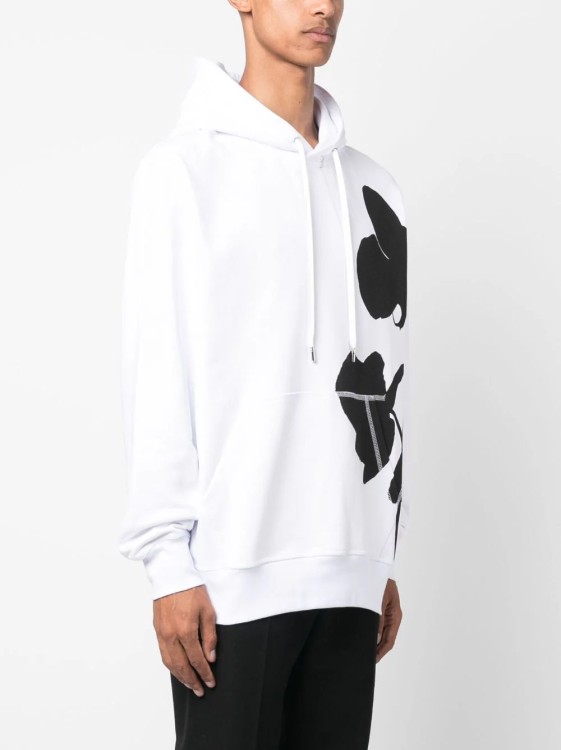 Shop Alexander Mcqueen White Orchid Sweatshirt