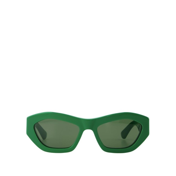 Shop Bottega Veneta Sunglasses - Acetate - Green