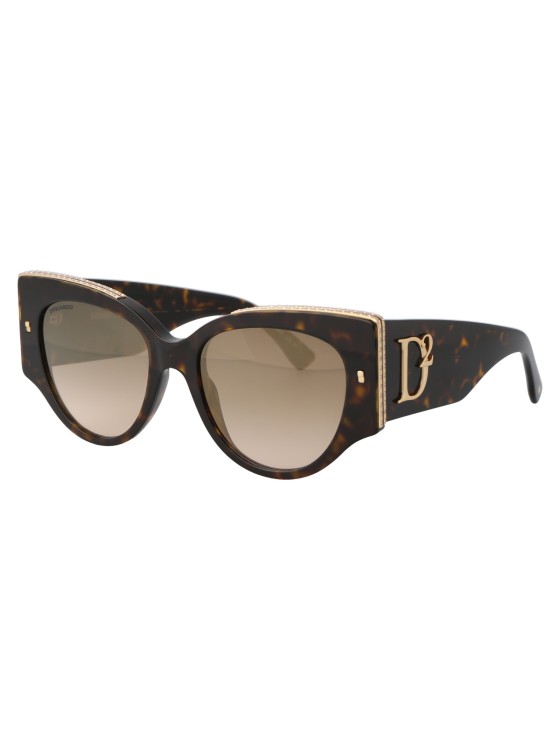 Shop Dsquared2 D2 0032/s In Brown
