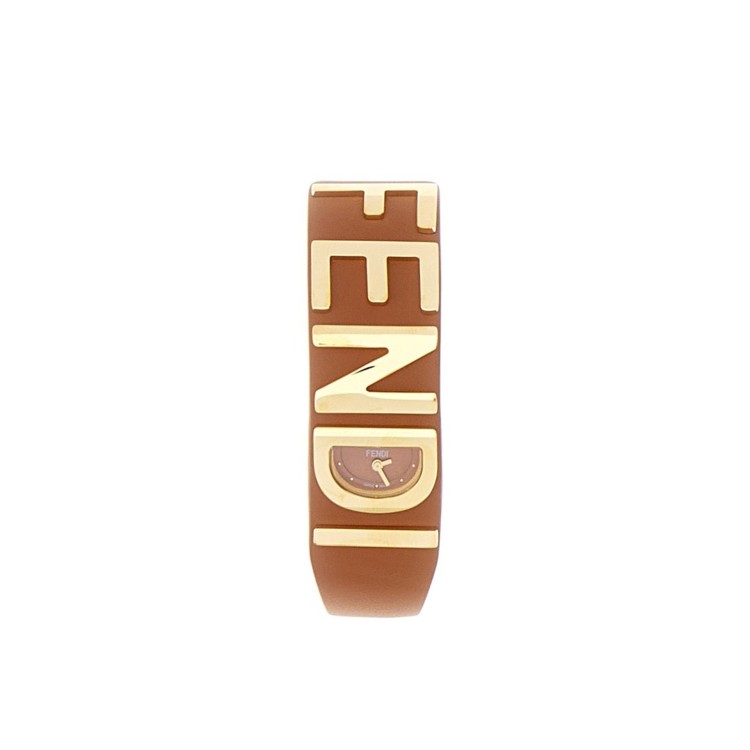 Fendi Graphy Bracelet Watch In Brown