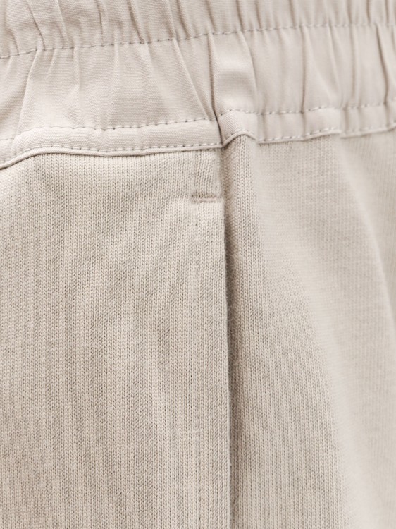 Shop Rick Owens Organic Cotton Bermuda Shorts With Laterali Slits In Neutrals
