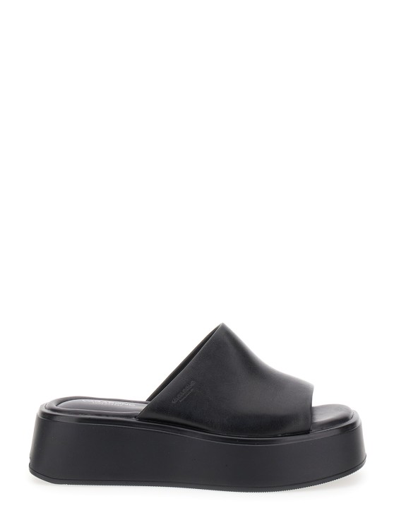 Vagabond Courtney' Black Sandals With Chunky Platform In Leather
