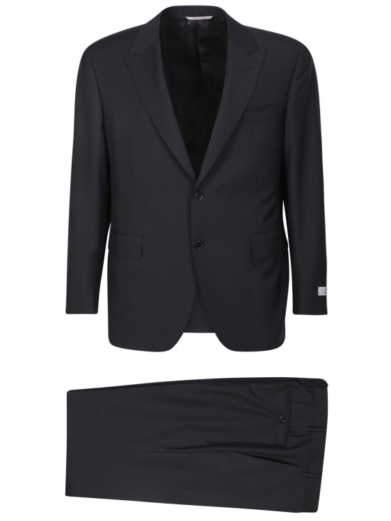Shop Canali Black Single-breasted Suit