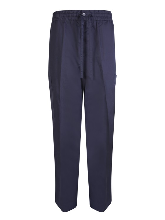 Shop Kenzo Cargo Jogging Trousers In Blue