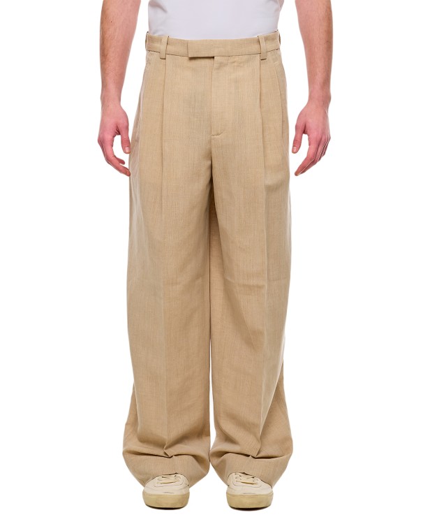 Jacquemus Titolo Trousers In Neutrals