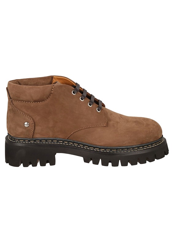 Shop Dsquared2 Boots Dark Brown In Grey