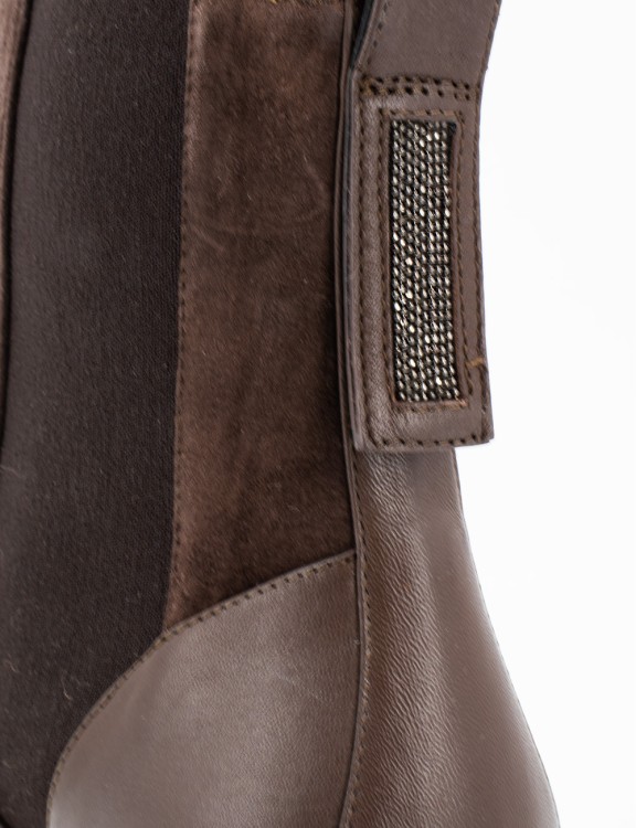 Shop Peserico Ankle Boots In Brown