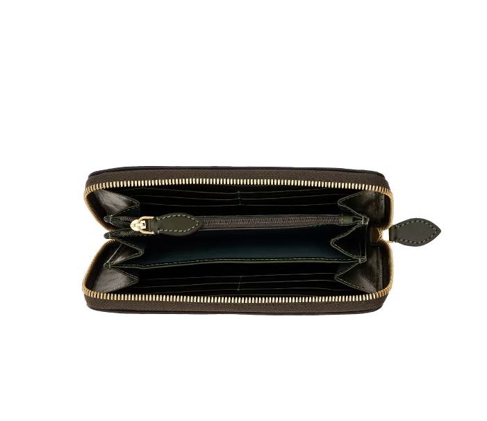 Shop The Bridge Leather Wallet In Green