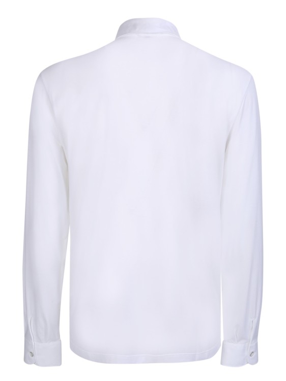 Shop Herno Cotton Polo In White