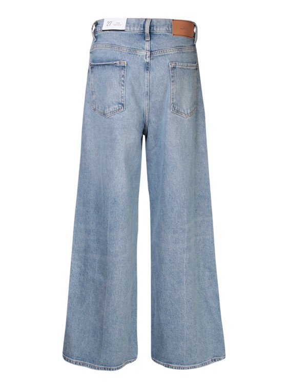 Shop 7 For All Mankind Wide Jeans In Blue