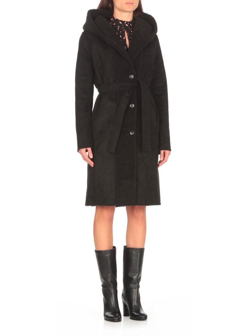Valentini 1972 Eco Montone Coat In Black