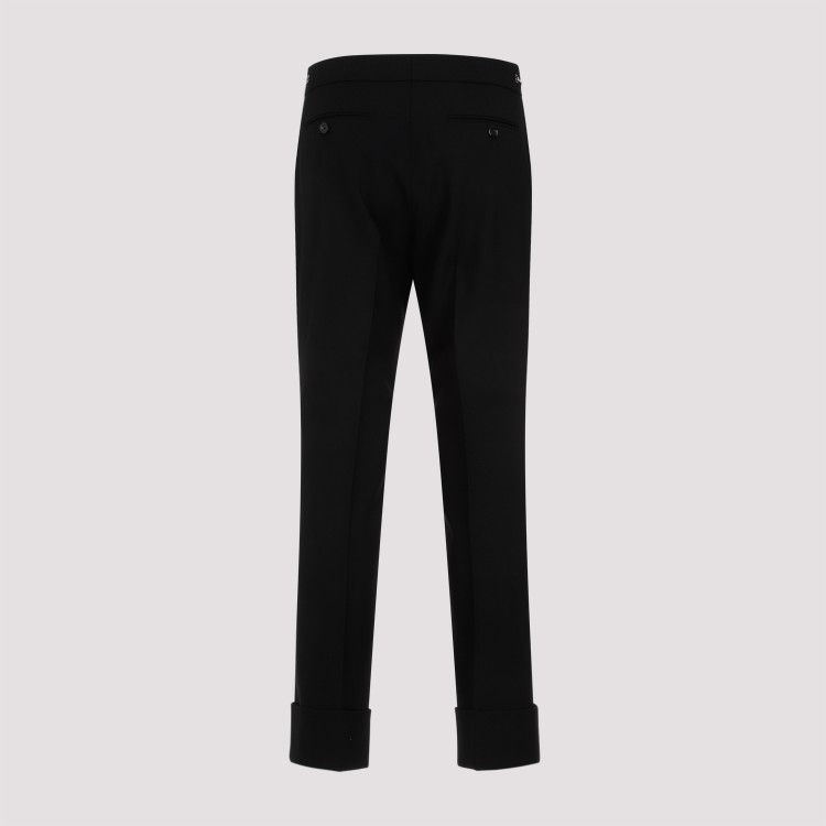 Gucci Chic Black Viscose Blend Pants For Women In Black