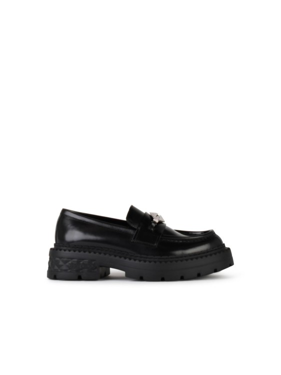 Jimmy Choo Marlow' Black Shiny Leather Loafers