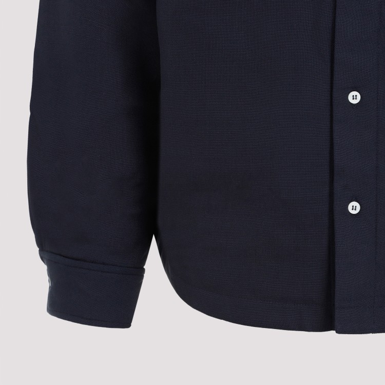 Shop Jacquemus Dark Navy La Chemise Boulanger Shirt In Blue