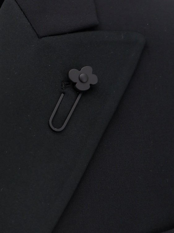 Shop Lardini Stretch Wool Tuxedo With Satin Profiles In Black