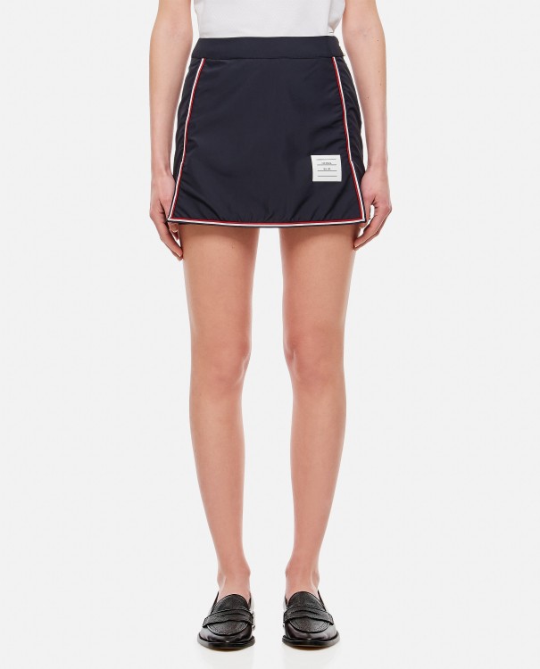 Shop Thom Browne Synthetic A-line Mini Skirt In Blue
