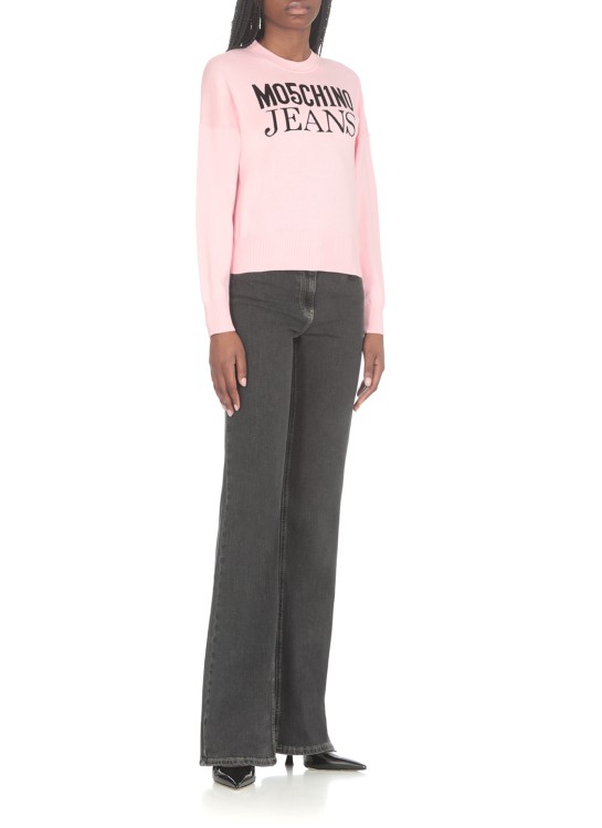 Shop Moschino Cotton Sweater In Pink