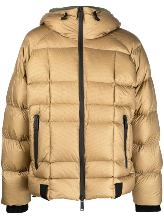 Dsquared2 Padded Hooded Jacket In Brown