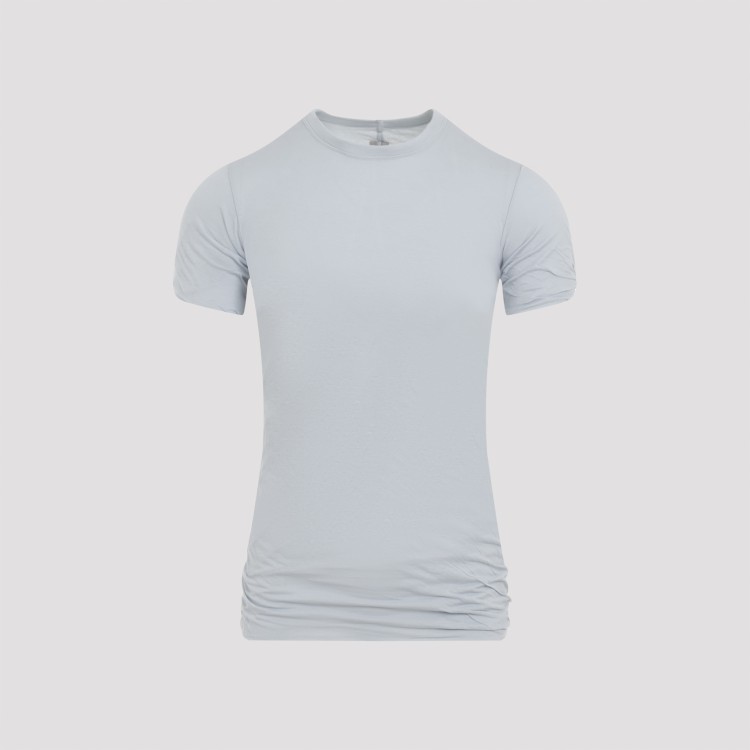 Shop Rick Owens Pale Blue Cotton T-shirt