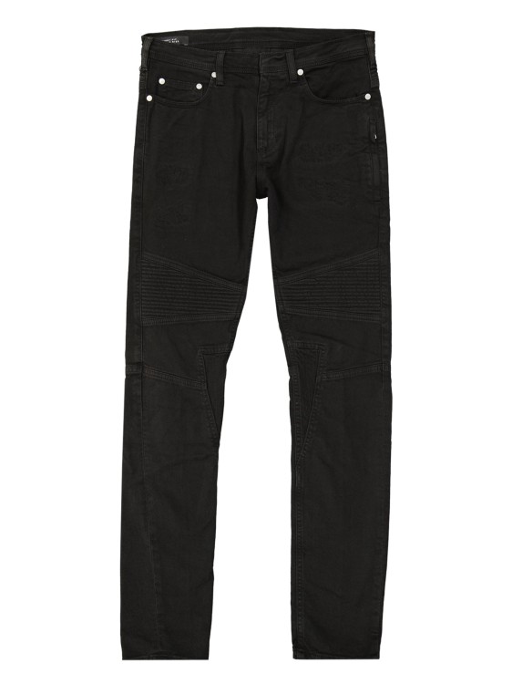 Shop Neil Barrett Black Cotton Denim Jeans