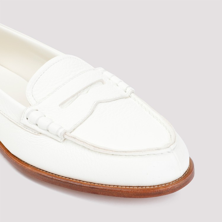 Shop Church's Kara 2 Ivory Deer Leather Loafers In White