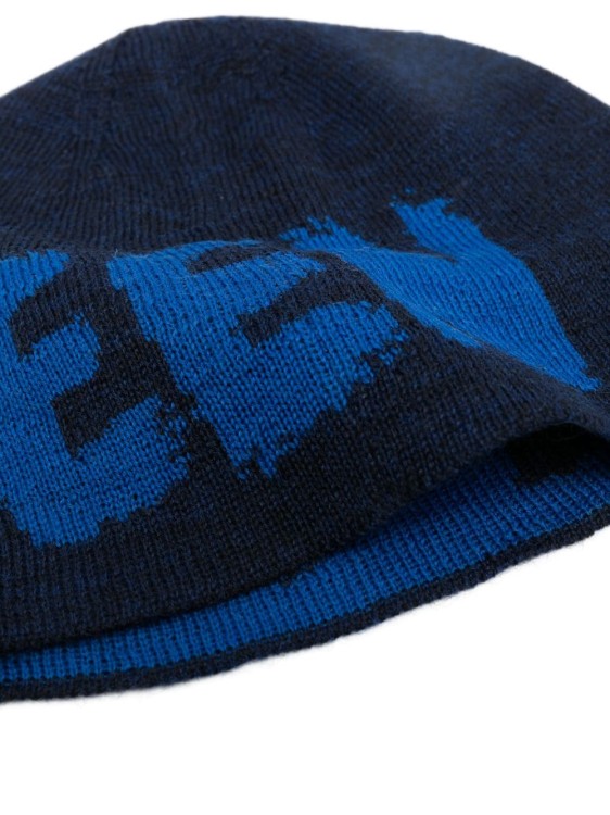 Alexander Mcqueen Navy Blue Grafitti Hat