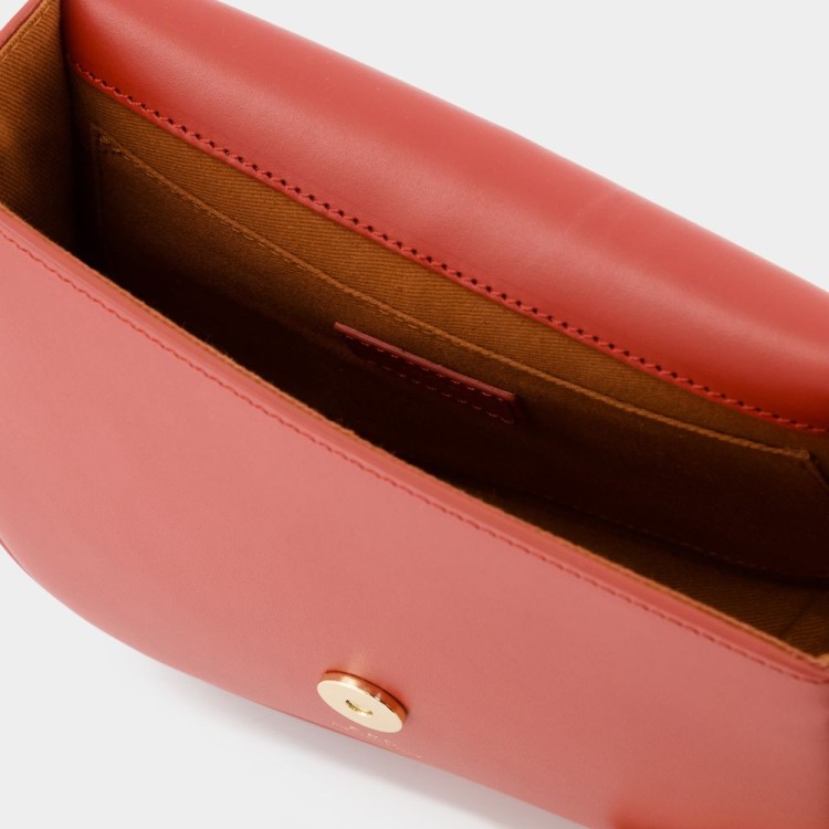 Apc Betty Crossbody - Leather - Smoked Red In Red
