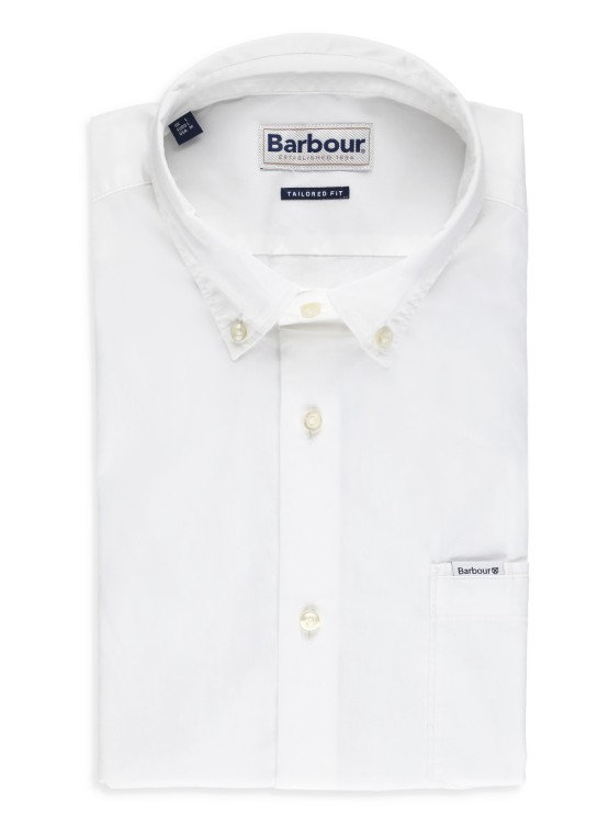 Shop Barbour White Cotton Shirt
