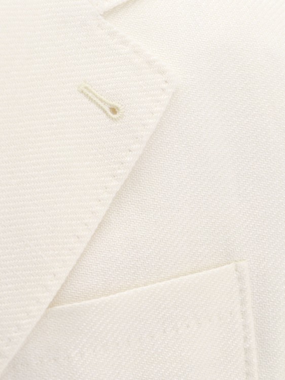 Shop Brunello Cucinelli Linen And Wool Suit In White