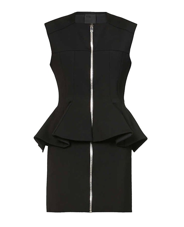 Shop Givenchy Stretch-woven Mini Dress In Black