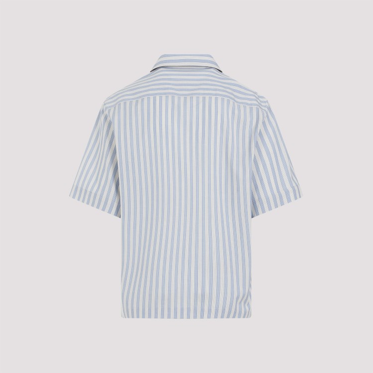 Shop Etro Bowling Striped Cotton Shirt In White