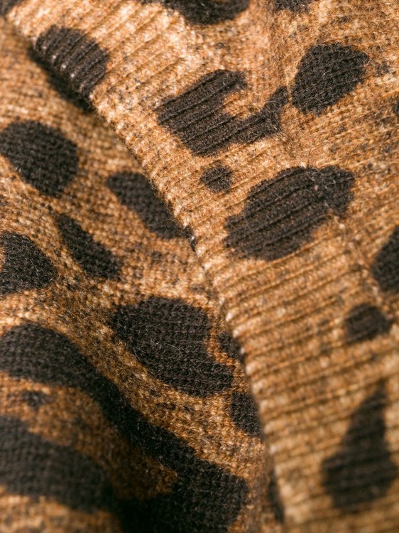 Shop Dolce & Gabbana Animal Print Sweater In Brown