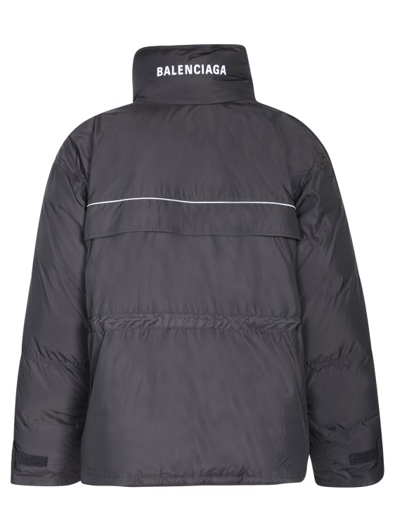 Shop Balenciaga Oversized Padded Parka Jacket In Black