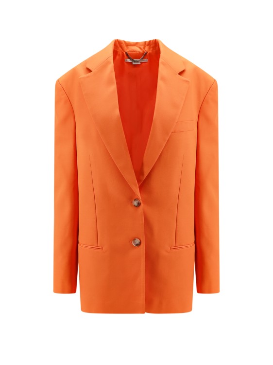 Stella Mccartney Sustainable Viscose Blazer In Orange