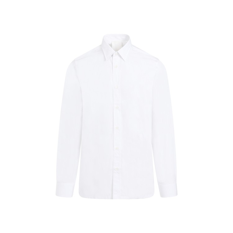 Shop Givenchy White Cotton Long Sleeves Shirt