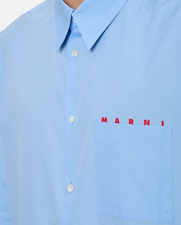 Shop Marni Shirts Clear Blue
