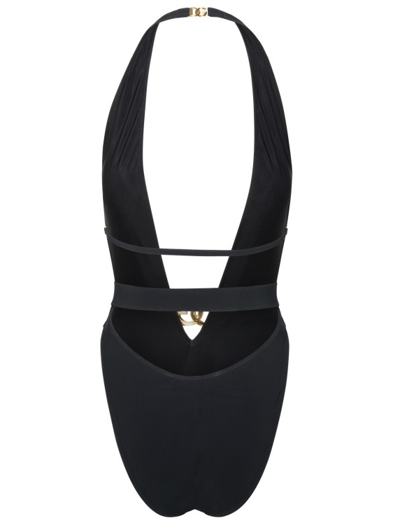 Shop Dolce & Gabbana One-piece Swimsuit Logo In Black