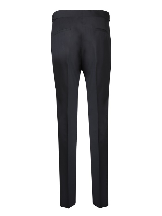 Shop Paul Smith Wool-blend Trousers In Black