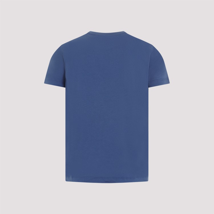 Shop Vilebrequin Blue Cotton T-shirt With Logo