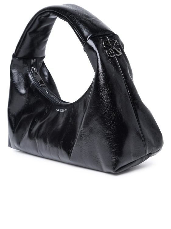 Shop Off-white Arcade' Black Leather Bag