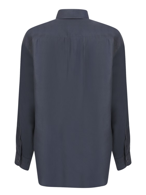 Shop Tom Ford Teal Lyocell Shirt In Neutrals